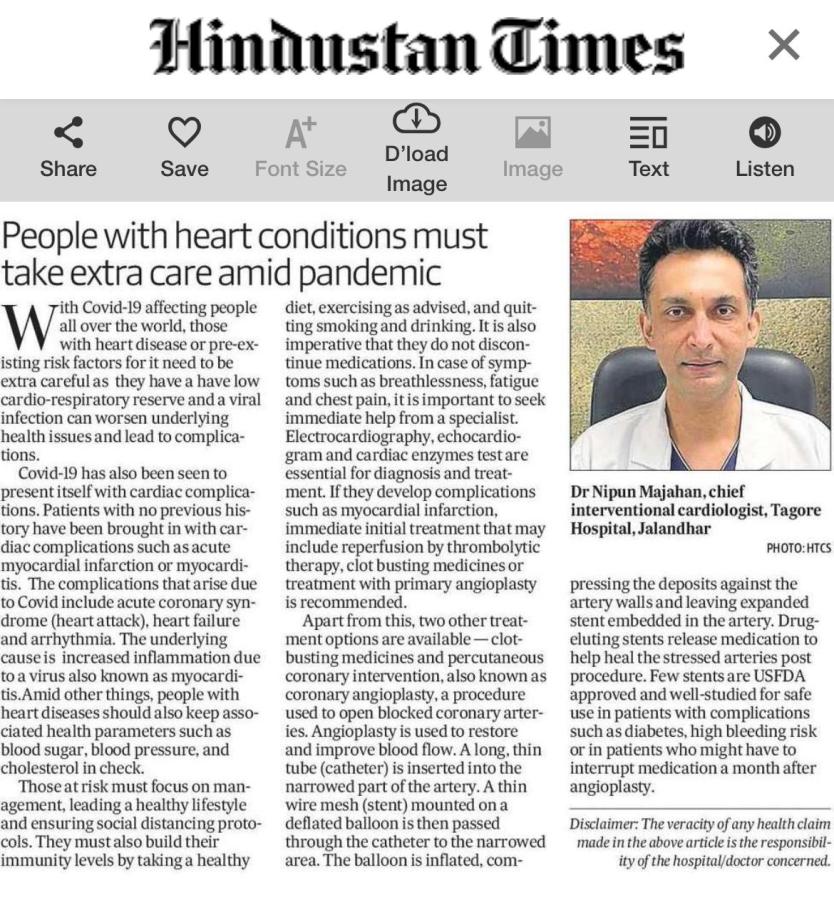 People with heart conditions must take extra care amid pandemic